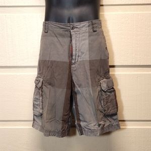 Op plaid Bermuda cargo shorts 30